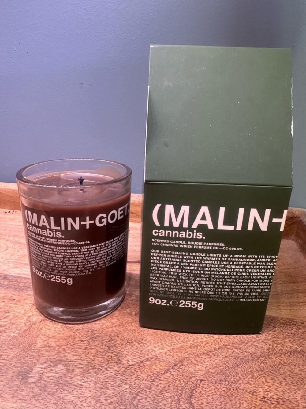 Malin + Goetz Cannabis Candle 9 oz. 255g Like-New - Picture 2 of 6